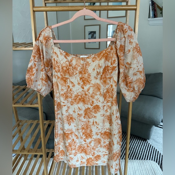 ACOA Floral Bodycon Mini Dress - Picture 2 of 5